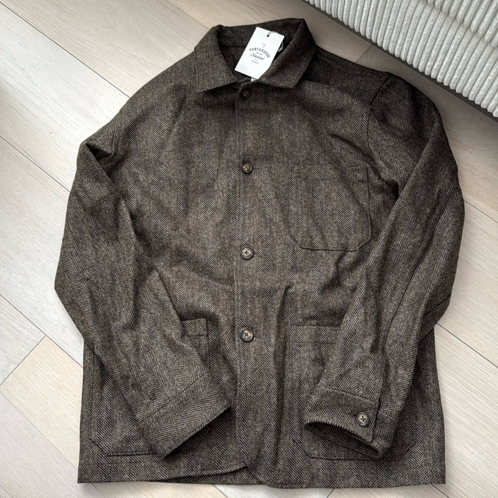 Men's Classic Brown Wool Jacket